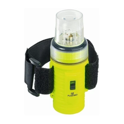 Lampe Flash LED flottante & étanche IPX7 avec brassard portée 2 kilomètres - Plastimo