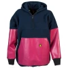 Sweat polaire renforc� � capuche Kodiak par Guy Cotten, Rose/Marine - Taille XS