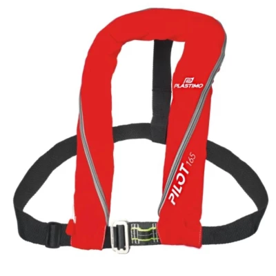 Gilet Gonflable Pilot 165N UML Automatique avec harnais par Plastimo, Rouge - XXL - Plastimo