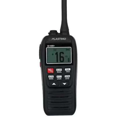 VHF portable SX-400+ 5W, longue portée, USB-C, 12 h d’autonomie - Plastimo